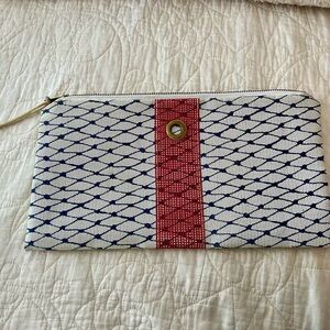 Alaina Marie Signature Red and Blue Clutch